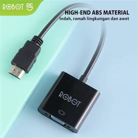 Jual Robot Rhv Converter Hdmi To Vga Full Hd P Sambungan Hdmi Ke