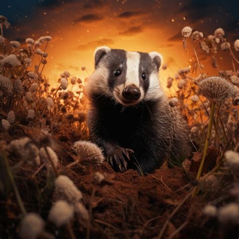 Premium Photo | Badger in its Natural Habitat Wildlife Photography ...