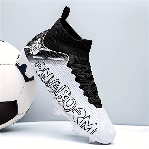 Letter Graphic Spike Soccer Cleats Football Shoes Unisex Temu South