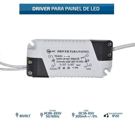 Kit 5 Driver Fonte para Luminária Plafon Led 12w a 24w Bivolt Mbled