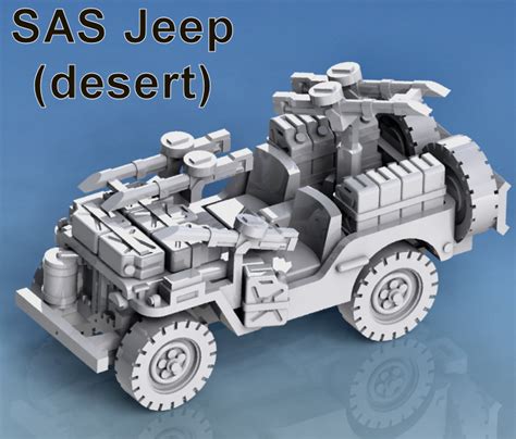 British – SAS Jeep – variations (3) – Chris Parker Games