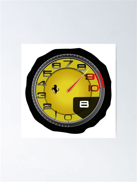 "Speedometer LaFerrari" Poster for Sale by Aurealis | Redbubble