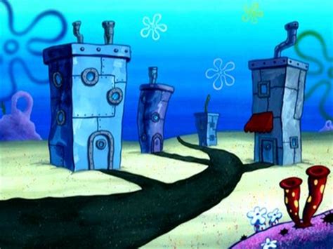 Bob l Éponge Carré Les lieux Bikini Bottom