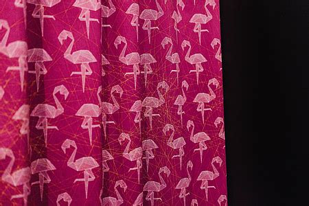 Royalty-Free photo: Pink Flamingo Fabric | PickPik