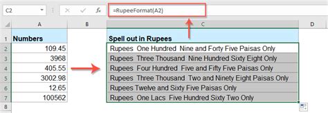 How To Convert Numbers To Words In Indian Rupees In Excel