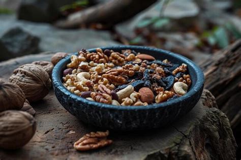 Premium Photo Nutty Snack Bowl Walnut Almond Pecan Cashew