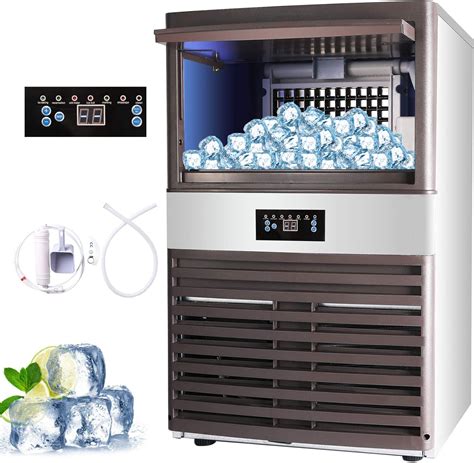 Z ZELUS Machine à Glace Commerciale de avec Capacité de 88 kg Machine