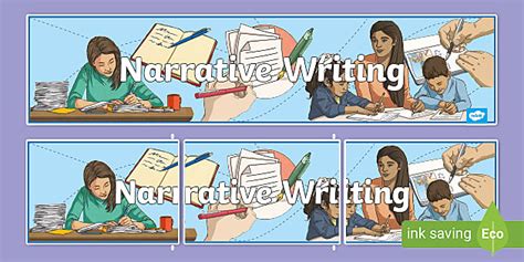 Narrative Writing Display Banner Twink Learning Resources