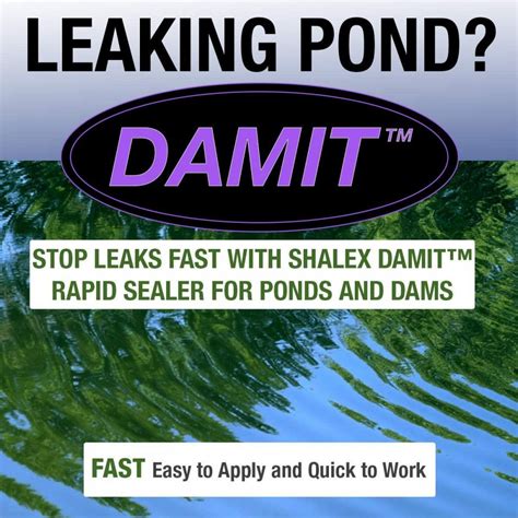 DamIt Rapid Leak Sealer For Dams And Ponds 5L