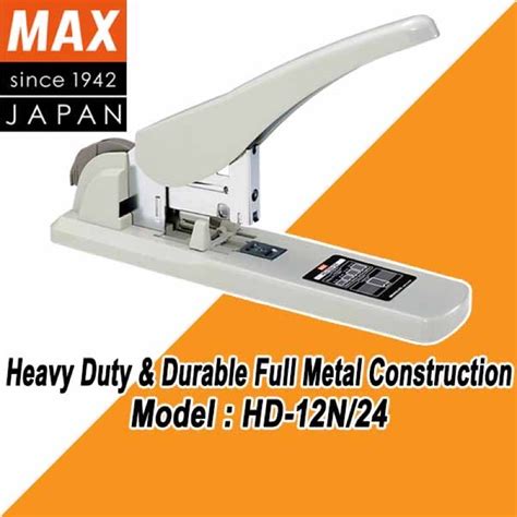 READY STOCK MAX Heavy Duty Stapler HD 12N 24 Up To 50 250 Sheets