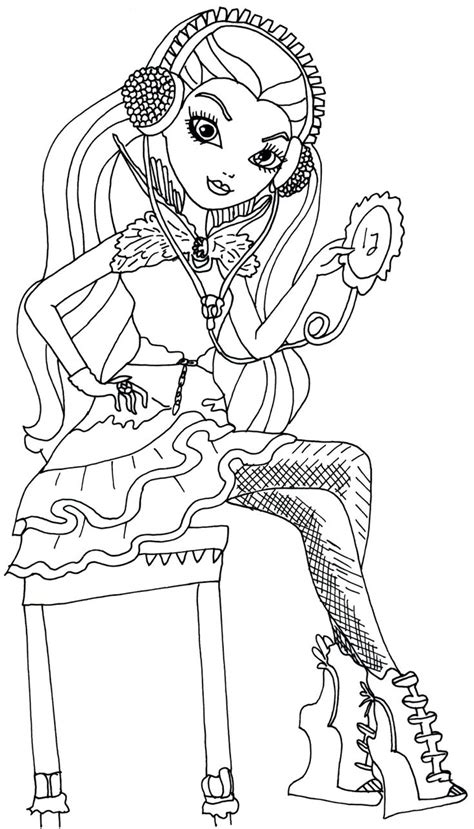 Free Printable Ever After High Coloring Pages Raven Queen Coloring