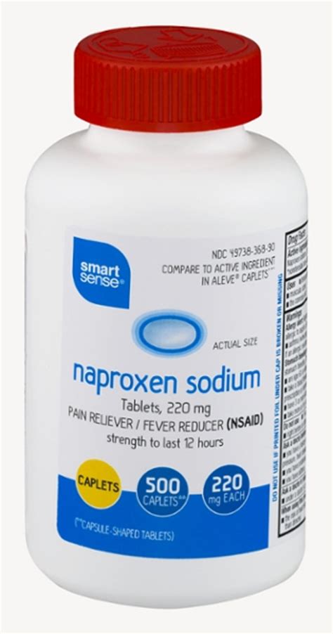 Smart Sense Naproxen Sodium Tablets 220 mg, 500 ct