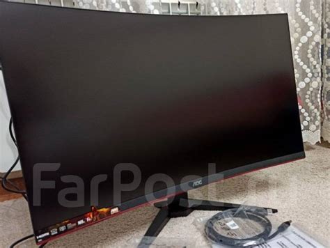 Новый Изогнутый монитор AOC 32 дюйма 2к 165Гц, ЖК (LCD, LED, QLED), 32 ...