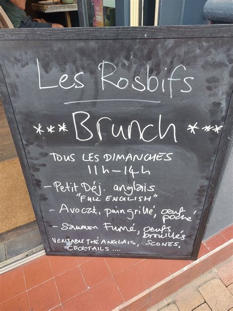 Menu At Les Rosbifs Restaurant Pau