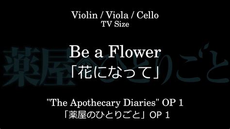 Be A Flower Hana Ni Natte The Apothecary Diaries Op Sheet