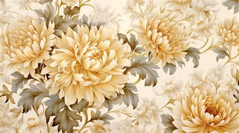 Premium AI Image | flowers on a beige background