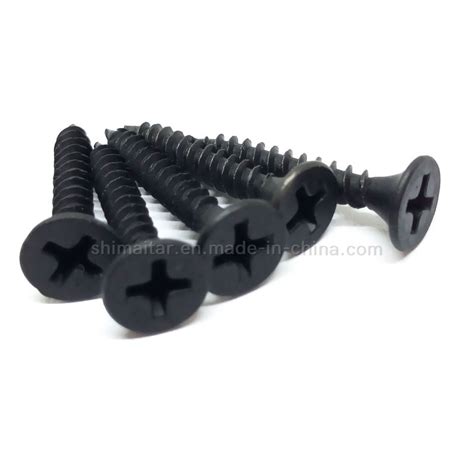 Black Phosphated Coarse Thread Drywall Screw 8x2 1 2 Black Screw And