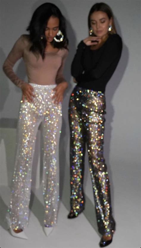 Women S Wide Leg Sequins Pants Trousers Club Glitter Shiny Party Casual Fashion Artofit