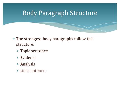 How To Write Body Paragraphs Ppt Download