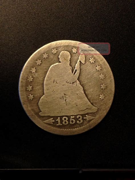 1853 Seated Liberty Quarter 90% Silver 25s148