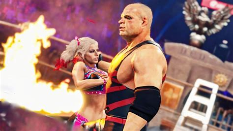 WWE 2k23 Alexa Bliss Vs Kane 1 Burning Table Casket Match