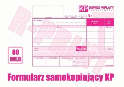 DRUK KP DOWÓD WPŁATY KASA PRZYJMIE A6 EMEKO 722 aekp a61k058 Cena