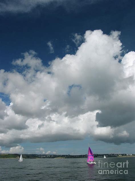 Cumulus Mediocris Clouds Over The English Channel Photograph By Stephen