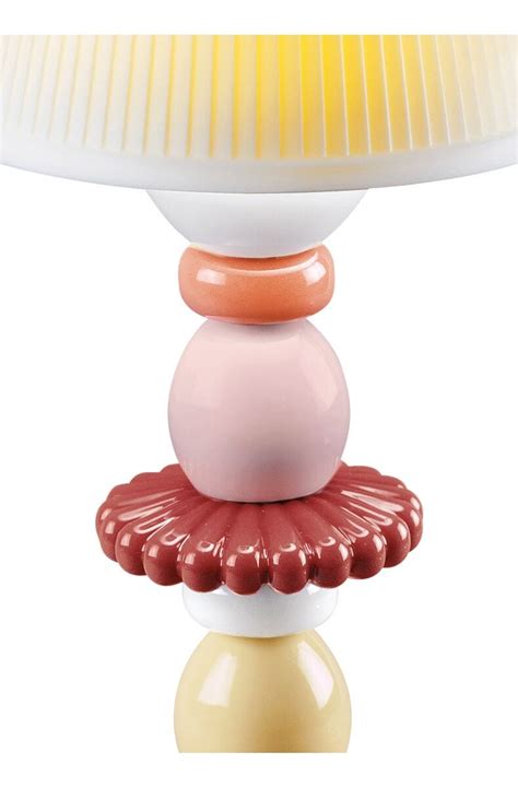 Lotus Firefly Table Lamp Coral Lladro USA