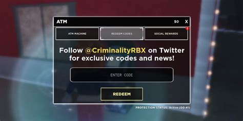 Roblox: Criminality Codes