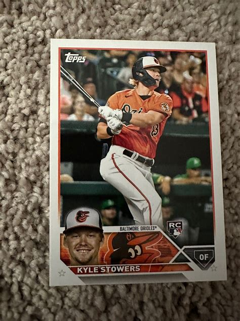 2023 Topps 156 Kyle Stowers RC Baltimore Orioles Baseball Card Rookie