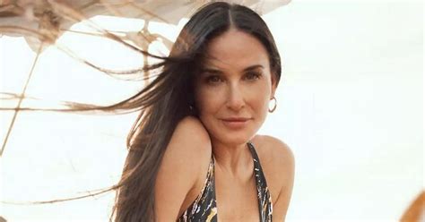 Demi Moore Parades Ageless Curves In Plunging Bikini During Luxury