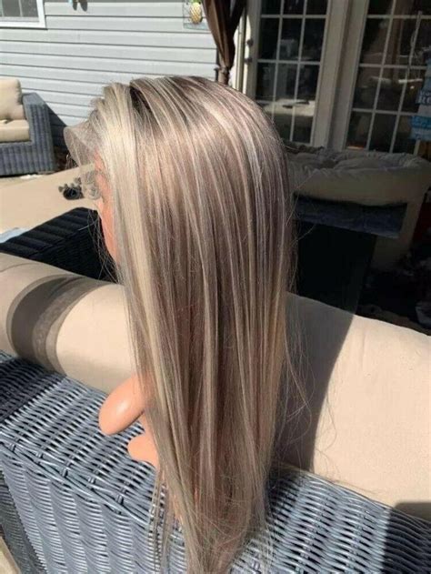 Luxury Balayage Highlight Platinum Ash Blonde Human Hair Etsy