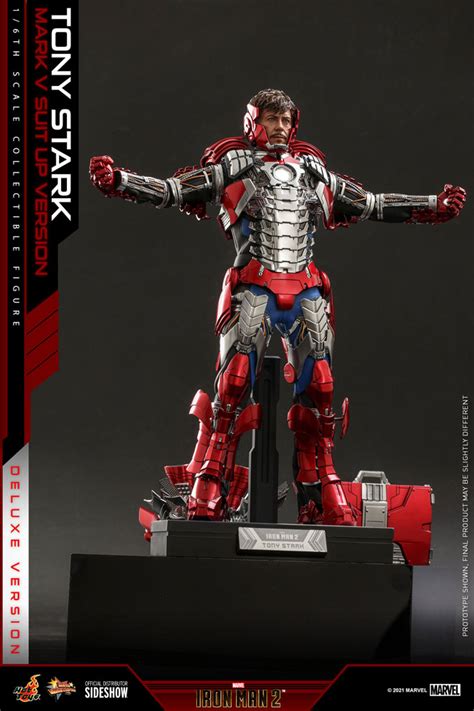 DISPONIBLE HOT TOYS 1 6 TONY STARK MARK V SUIT UP VERSION DELUXE VERSION 31 CM MMSANIME