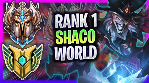 RANK 1 SHACO IN THE WORLD RANK 1 SHACO JUNGLE GAMEPLAY RANK 1