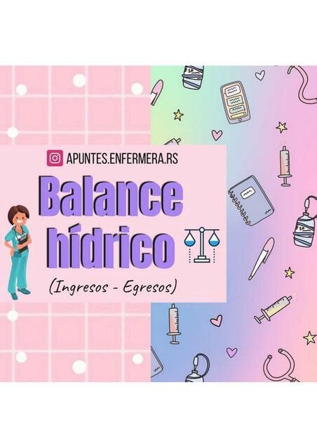 Balance H Drico Enfermer A Udocz