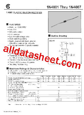 1N4001 Datasheet PDF Fuji Electric