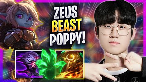 Zeus Is A Beast With Poppy T Zeus Plays Poppy Top Vs Ornn Season