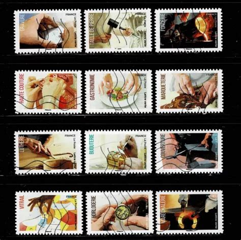 TIMBRES FRANCE autoadhésifs oblitérés année 2023 série complète EUR 2