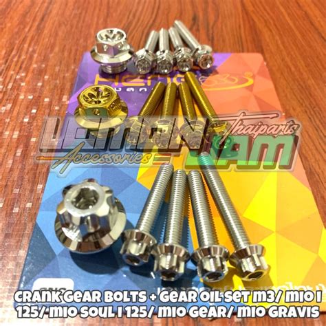 HENG CRANKGEAR BOLTS MIO I 125 MIO GEAR SOUL I 125 MIO GRAVIS