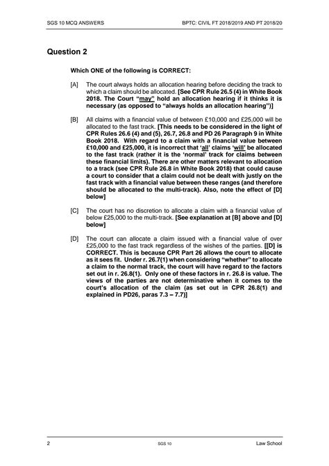 Solution Sgs Trial Mcq Studypool