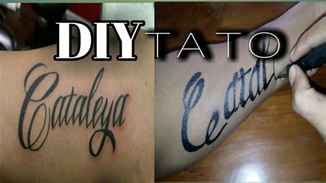 Contoh Tato Simple Di Tangan Diy Youtube