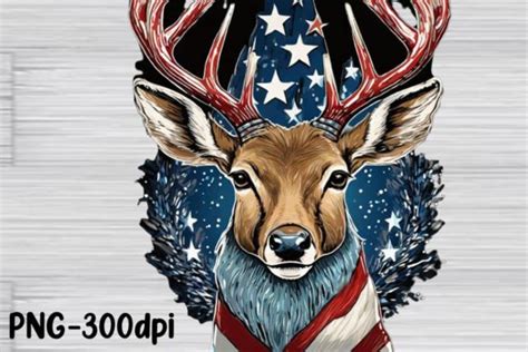 Deer Head American Flag Patriotic Graphic By Printexpert Creative Fabrica