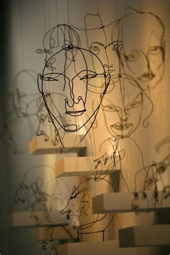 Calder Wire Portraits Schattenkunst Drahtkunst Inspirierende Kunst