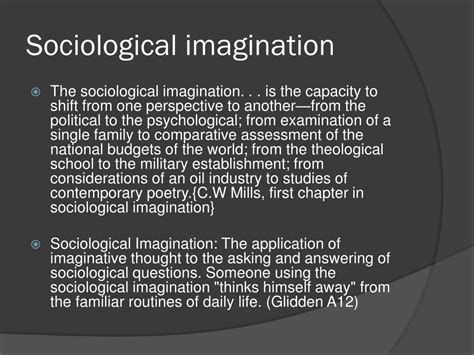 Ppt Sociological Imagination Powerpoint Presentation Free Download