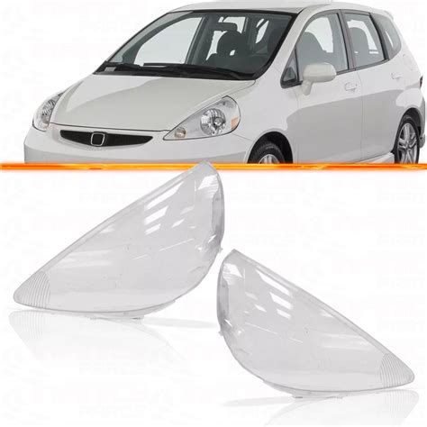 Par Lente Farol Honda Fit Acrílico 03 04 05 06 07 08 R 243 85 em