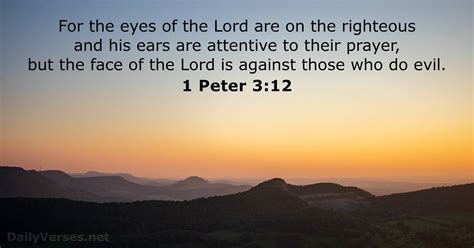 October 19 2022 Bible Verse Of The Day 1 Peter 3 12 DailyVerses Net