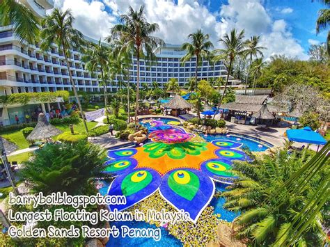 Largest Floating Kolam in Malaysia by Golden Sands Resort Penang