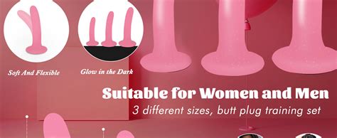 Amazon Anal Plug Trainer Kit Pcs Silicone Butt Plugs Soft Anal Dildo Sex Toys Kit