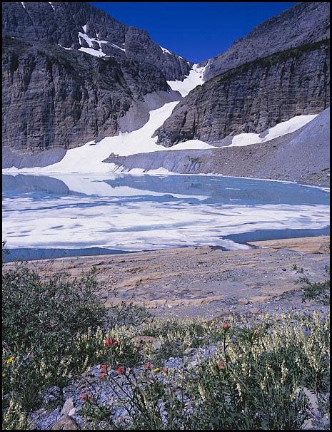 Picture: Upper Grinnell Lake near Grinnell Glacier, Glacier National ...