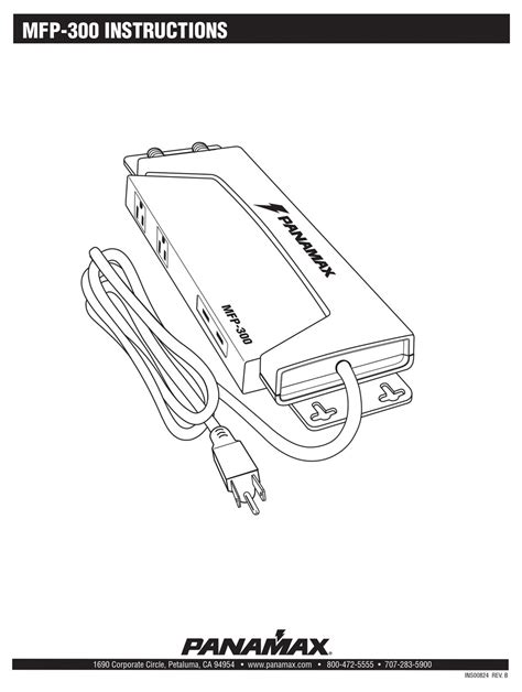 PANAMAX MFP-300 INSTRUCTIONS Pdf Download | ManualsLib